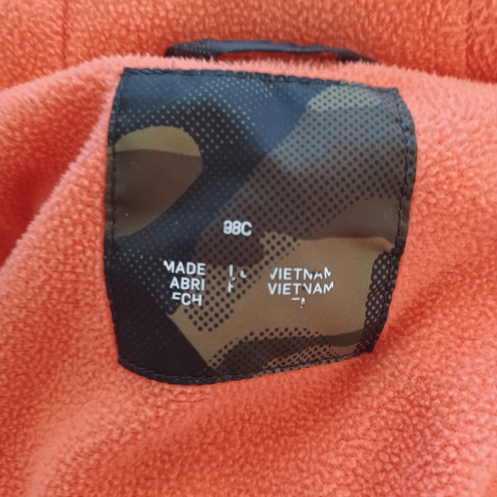 Nike Camouflage Puffer‎ Jacket Size 3T Hooded Insulated Coat Orange Lined Winter - Picture 5 of 7